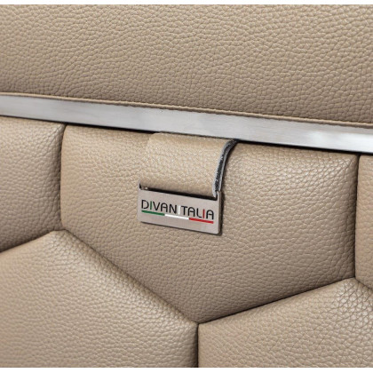 GUF 692 Loveseat - Beige, Genuine Italian Leather