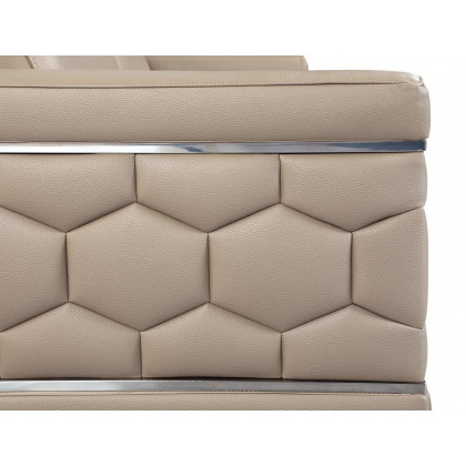 GUF 692 Sofa - Beige, Genuine Italian Leather