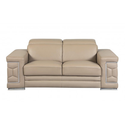 GUF 692 Loveseat - Beige, Genuine Italian Leather