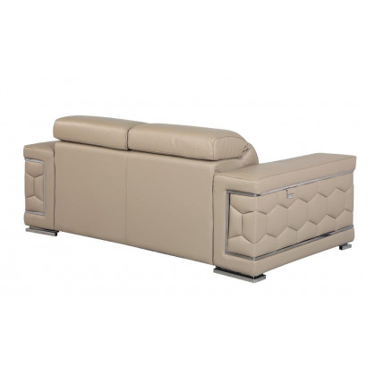 GUF 692 Loveseat - Beige, Genuine Italian Leather