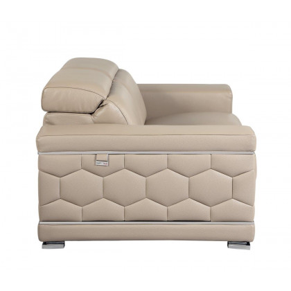 GUF 692 Loveseat - Beige, Genuine Italian Leather