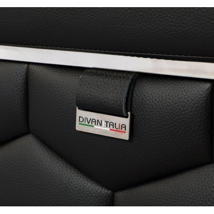 GUF 692 Sofa - Black, Genuine Italian Leather