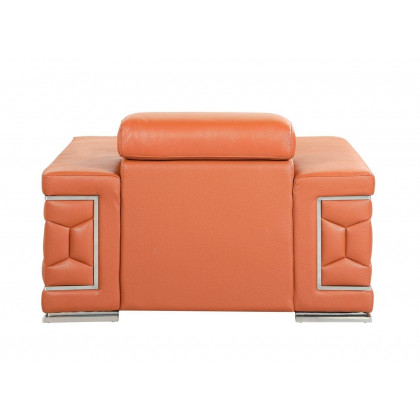 GUF 692 Armchair - Camel, Genuine Italian Leather