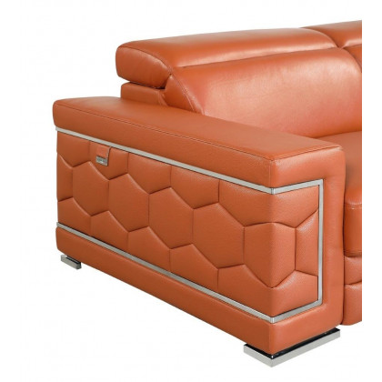 GUF 692 Sofa - Camel, Genuine Italian Leather