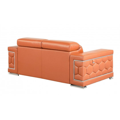 GUF 692 Loveseat - Camel, Genuine Italian Leather