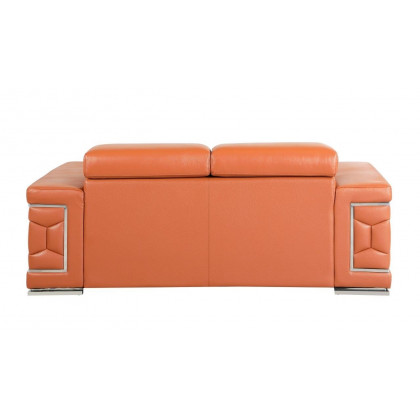GUF 692 Loveseat - Camel, Genuine Italian Leather