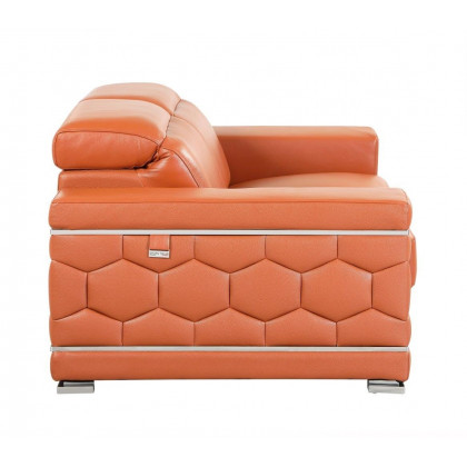 GUF 692 Loveseat - Camel, Genuine Italian Leather