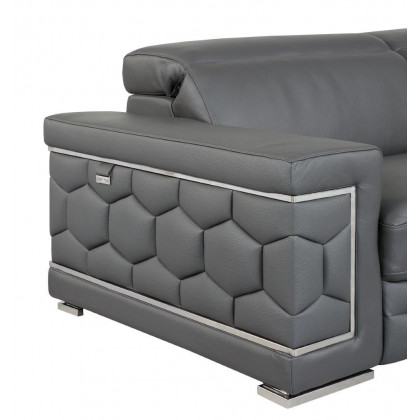 GUF 692 Sofa - Dark Gray, Genuine Italian Leather
