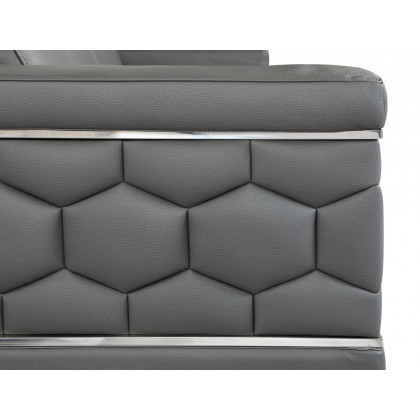 GUF 692 Sofa - Dark Gray, Genuine Italian Leather