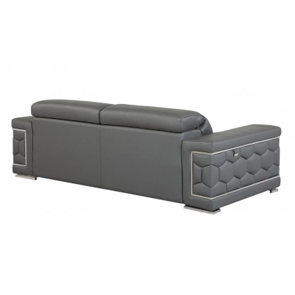 GUF 692 Sofa - Dark Gray, Genuine Italian Leather