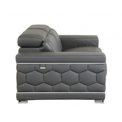 GUF 692 Sofa - Dark Gray, Genuine Italian Leather