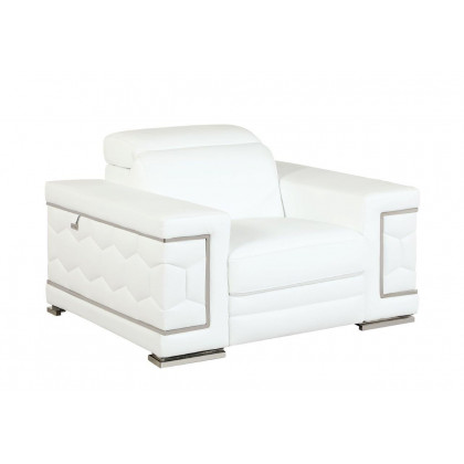 GUF 692 Sofa Set - White, Genuine Italian Leather