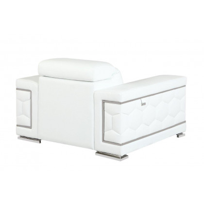 GUF 692 Sofa Set - White, Genuine Italian Leather