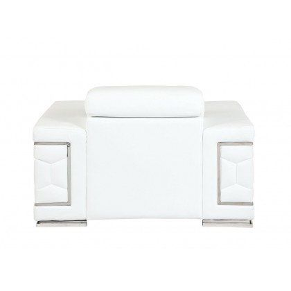 GUF 692 Sofa Set - White, Genuine Italian Leather