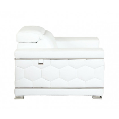 GUF 692 Sofa Set - White, Genuine Italian Leather