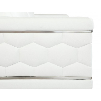 GUF 692 Sofa - White, Genuine Italian Leather