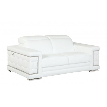GUF 692 Sofa Set - White, Genuine Italian Leather