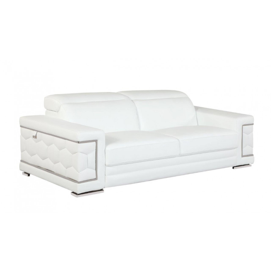 GUF 692 Sofa - White, Genuine Italian Leather