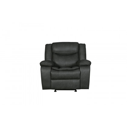 GUF 6967 Sofa Set - Gray, Leather Air