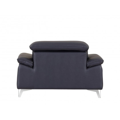 GUF 727 Armchair - Navy, Genuine Italian Leather
