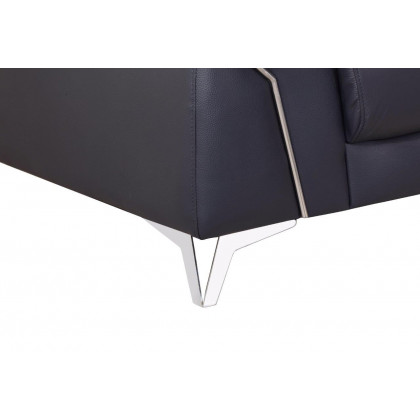 GUF 727 Sofa with Loveseat - Navy, Genuine Italian Leather