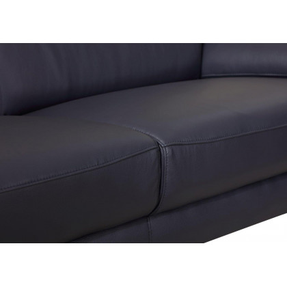 GUF 727 Sofa with Loveseat - Navy, Genuine Italian Leather