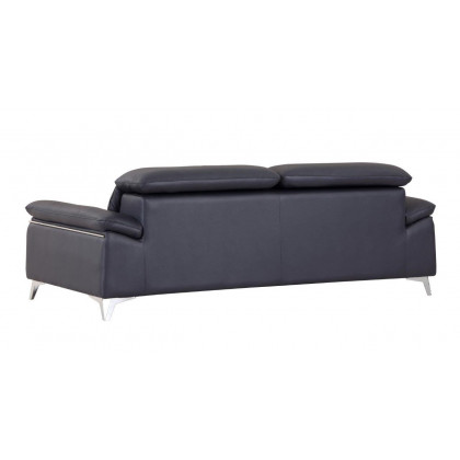 GUF 727 Sofa with Loveseat - Navy, Genuine Italian Leather