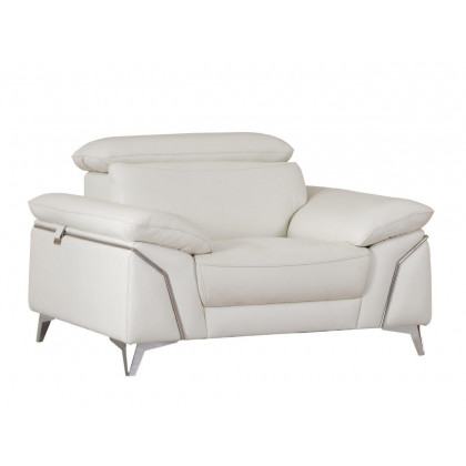 GUF 727 Sofa Set - White, Genuine Italian Leather