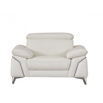 GUF 727 Sofa Set - White, Genuine Italian Leather