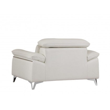 GUF 727 Sofa Set - White, Genuine Italian Leather
