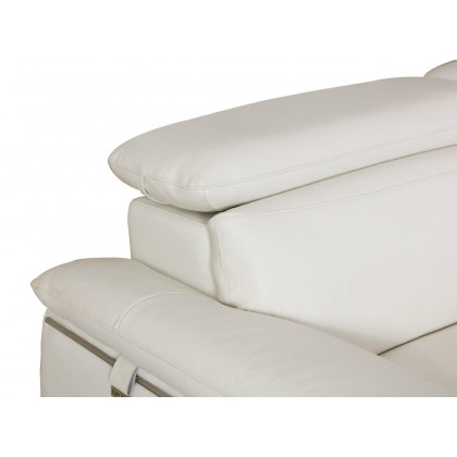GUF 727 Sofa with Loveseat - White, Genuine Italian Leather