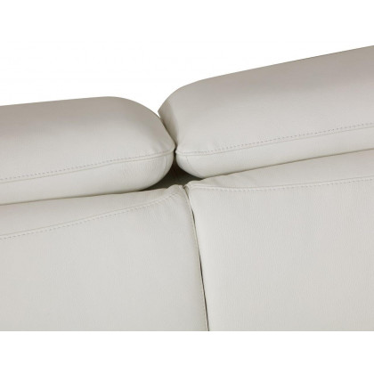 GUF 727 Sofa with Loveseat - White, Genuine Italian Leather