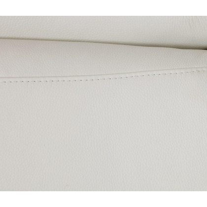 GUF 727 Sofa with Loveseat - White, Genuine Italian Leather