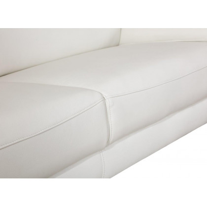 GUF 727 Sofa with Loveseat - White, Genuine Italian Leather