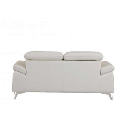 GUF 727 Sofa with Loveseat - White, Genuine Italian Leather