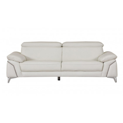 GUF 727 Sofa with Loveseat - White, Genuine Italian Leather
