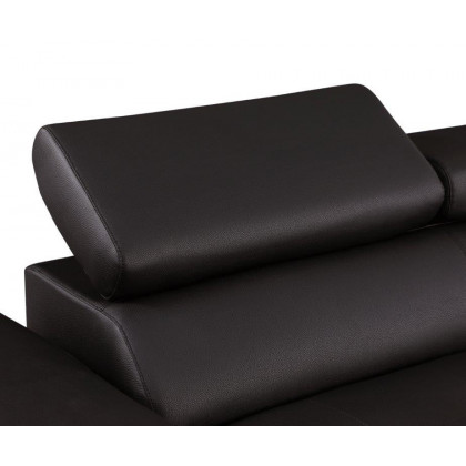 GUF 8136 Right Facing Sectional - Brown, Leather