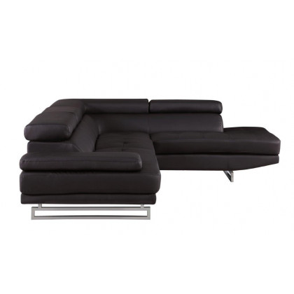 GUF 8136 Right Facing Sectional - Brown, Leather