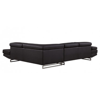 GUF 8136 Right Facing Sectional - Brown, Leather