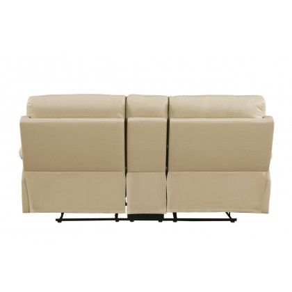 GUF 9345 Sofa Set with Console Loveseat - Beige, Leather Air/Match