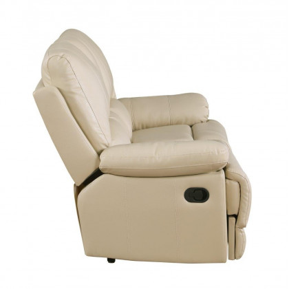 GUF 9345 Sofa Set with Console Loveseat - Beige, Leather Air/Match