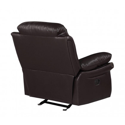 GUF 9392 Sofa Set with Console Loveseat - Brown, Leather Air/Match