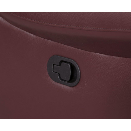 GUF 9392 Sofa Set with Console Loveseat - Burgundy, Leather Air/Match