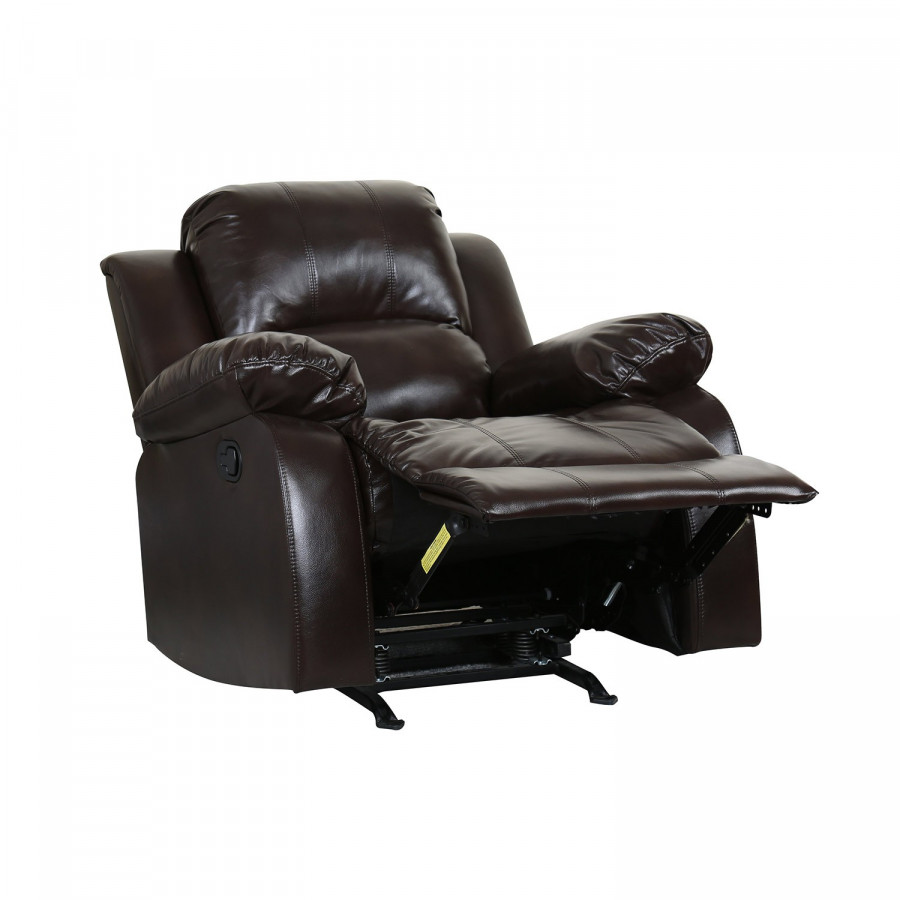 GUF - 9393 Armchair in Brown, Leather Air