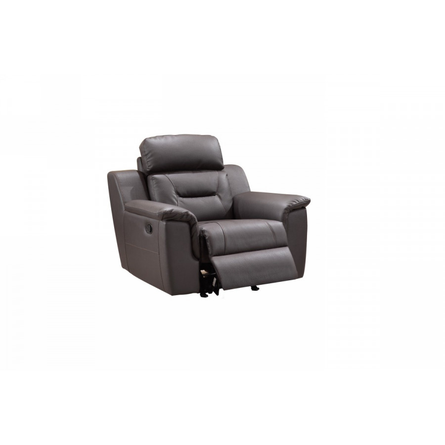 GUF 9408 Armchair - Brown, Leather Gel/Match