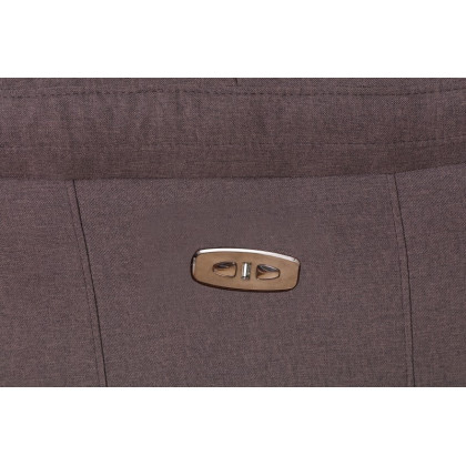 GUF 9241 Sectional with Power Recliners - Brown, Chanille