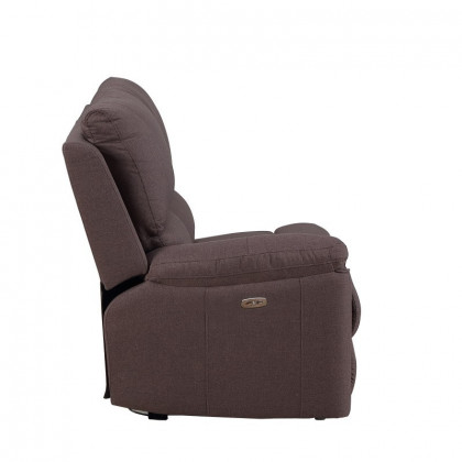 GUF 9241 Sectional with Power Recliners - Brown, Chanille