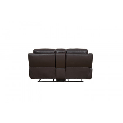 GUF - 9422 Power Reclining Console Loveseat in Brown, Leather Air