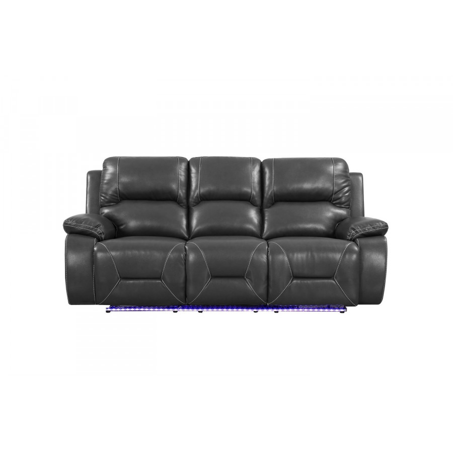 GUF - 9422 Sofa in Gray, Leather Air/Match