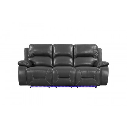 GUF - 9422 Sofa Set in Gray, Leather Air/Match